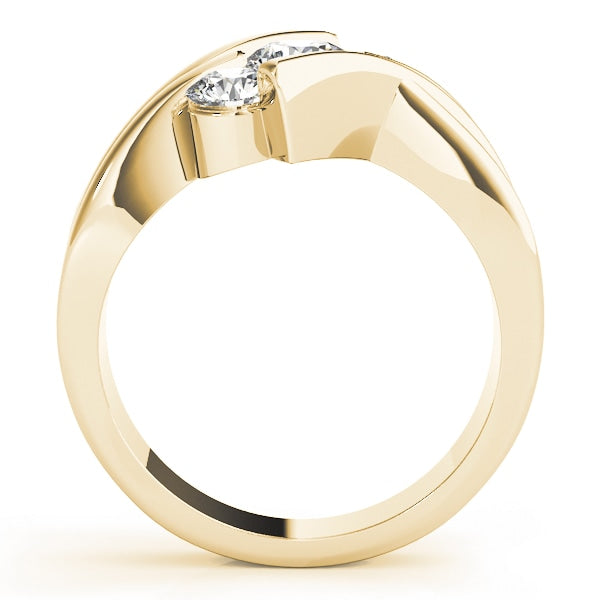 14K Yellow Gold 1 ct tw Three Stone Diamond Engagement Ring