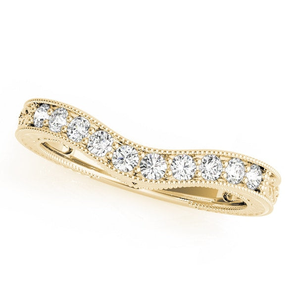 18K Yellow Gold 1/4 ct tw Diamond Wedding Ring