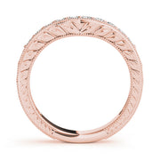 14K Rose Gold Multi-Diamond Wedding Band