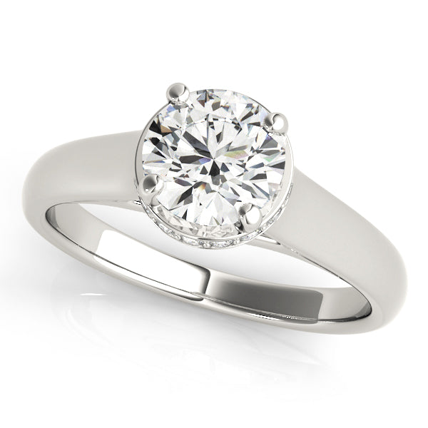 1 CT Round Diamond Solitaire Engagement Ring