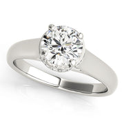 1 CT Round Diamond Solitaire Engagement Ring