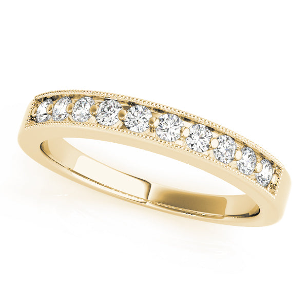 14K Yellow Gold 1/10 ct tw Diamond Wedding Ring