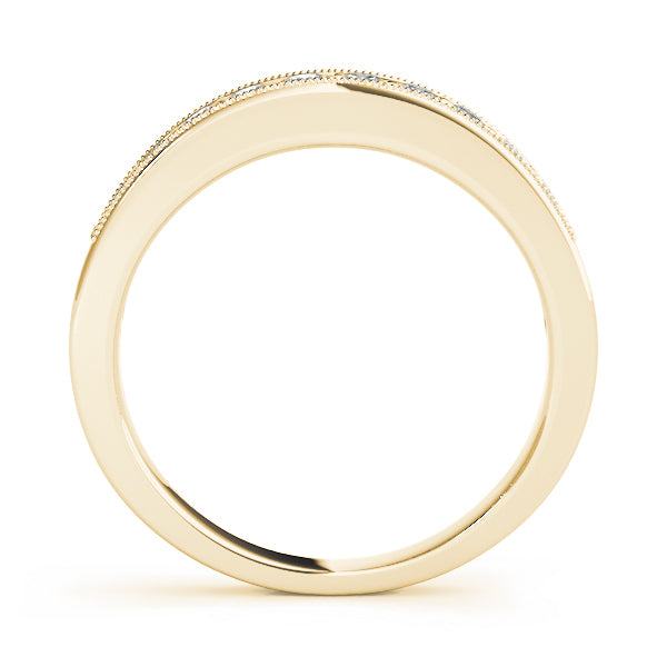 14K Yellow Gold 1/10 ct tw Diamond Wedding Ring