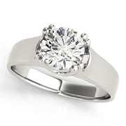 1.0 CT Round Diamond Solitaire Engagement Ring