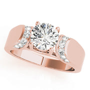 14K Rose Gold 1.33ctw Round Diamond Engagement Ring