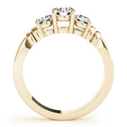 14K Yellow Gold 1 ct tw Three Stone Diamond Engagement Ring