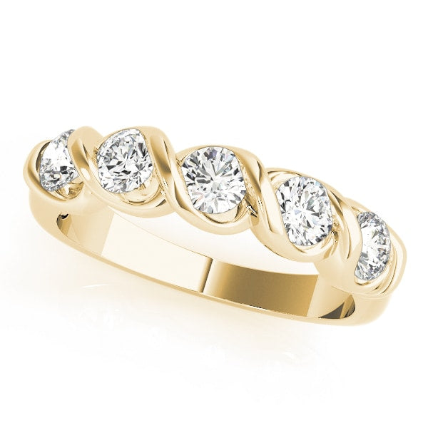 14K Yellow Gold 1 ct tw Diamond Wedding Ring