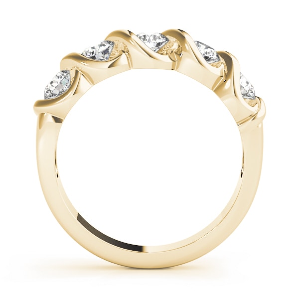 18K Yellow Gold 1 ct tw Diamond Wedding Ring