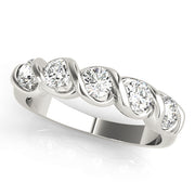 Multi-Diamond Gold Wedding Ring
