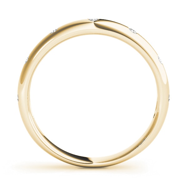 14K Yellow Gold 1/10 ct tw Diamond Wedding Ring