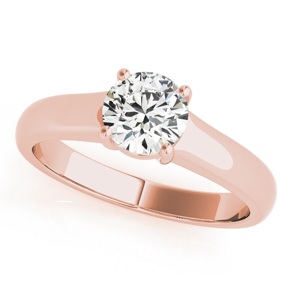 14K Rose Gold 1 ct tw Solitaire Diamond Engagement Ring