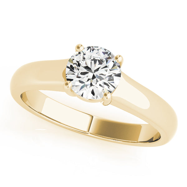 18K Yellow Gold 1 CT Diamond Engagement Ring