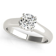 1.0 CT Round Diamond Solitaire Engagement Ring