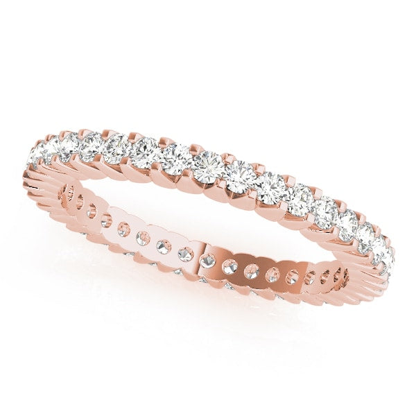 14K Rose Gold 3/4 ct tw Diamond Wedding Ring