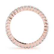 18K Rose Gold 3/4 ct tw Diamond Wedding Ring