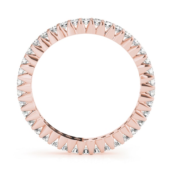 18K Rose Gold 3/4 ct tw Diamond Wedding Ring