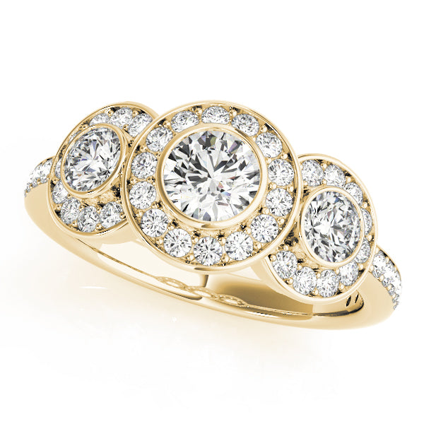 14K Yellow Gold 1.75ctw Round Diamond Engagement Ring