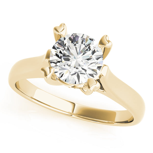14K Yellow Gold 1 CT Diamond Engagement Ring
