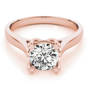 18K Rose Gold 1 ct tw Solitaire Diamond Engagement Ring