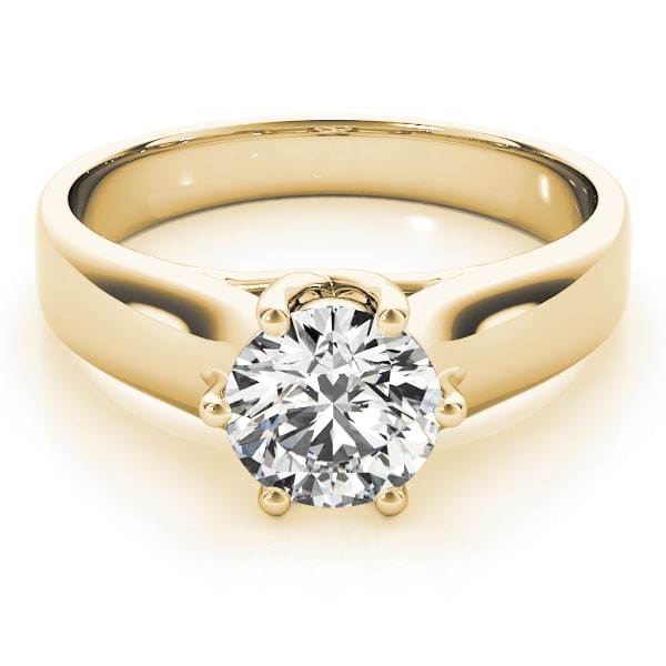 18K Yellow Gold 1 ct tw Solitaire Diamond Engagement Ring
