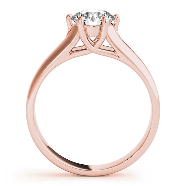 18K Rose Gold 1 ct tw Solitaire Diamond Engagement Ring