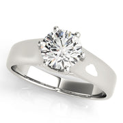 1.0 CT Round Diamond Solitaire Engagement Ring
