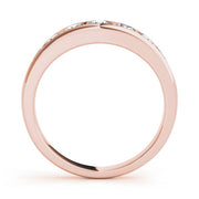 14K Rose Gold 1 ct tw Diamond Wedding Ring