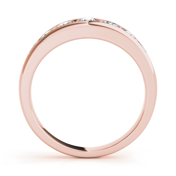 14K Rose Gold 1 ct tw Diamond Wedding Ring