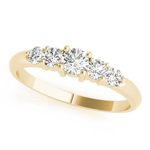 14K Yellow Gold 3/4 ct tw Diamond Wedding Ring