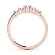 14K Rose Gold 3/4 ct tw Diamond Wedding Ring