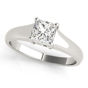 0.75ct Square Diamond Solitaire Engagement Ring