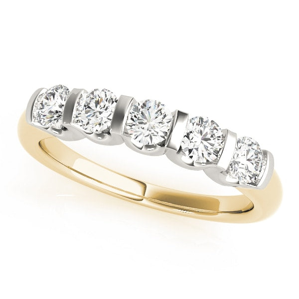 18K Yellow Gold 1 ct tw Diamond Wedding Ring