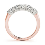 18K Rose Gold 1 ct tw Diamond Wedding Ring
