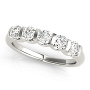 Multi-Diamond 14K Gold Wedding Ring