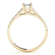 14K Yellow Gold 1/2 ct tw Trellis Diamond Engagement Ring