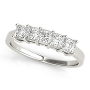 Princess Diamond Multi-Stone Wedding Band