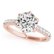 14K Rose Gold 1.16 ctw Diamond Engagement Ring