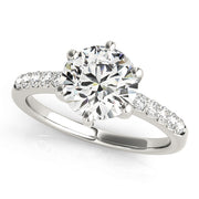 1 CT Round Diamond Engagement Ring