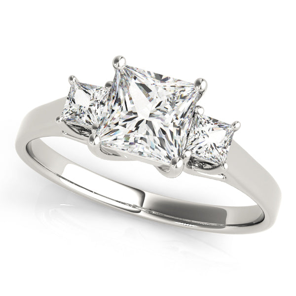 Three Stone Diamond Engagement Ring