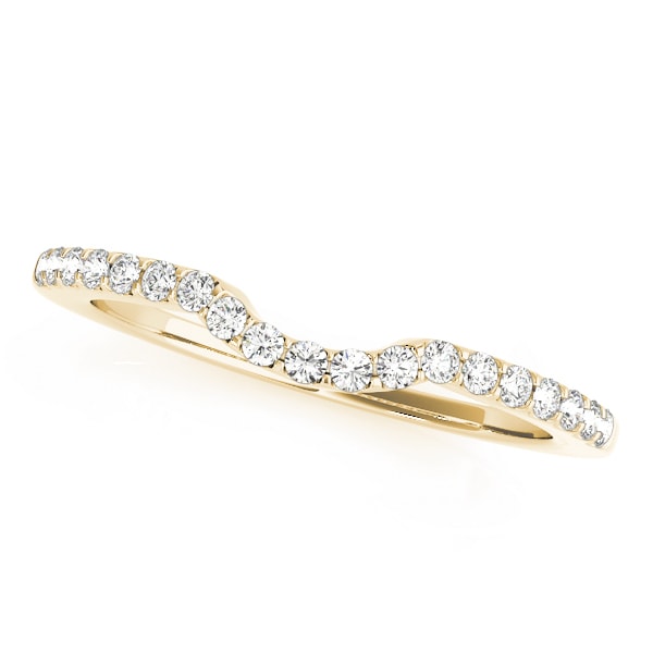 18K Yellow Gold 1/5 ct tw Diamond Wedding Ring