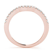 14K Rose Gold 1/5 ct tw Diamond Wedding Ring