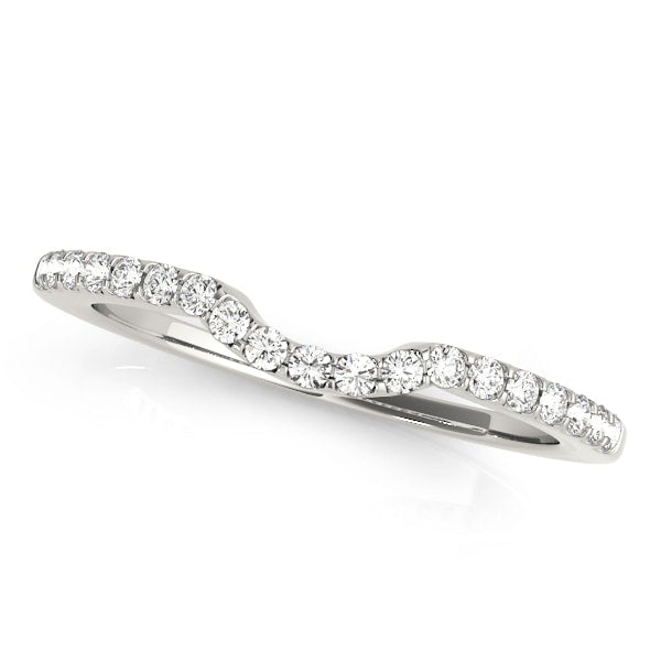 14K White Gold 1/5 ct tw Diamond Wedding Ring