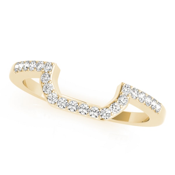 14K Yellow Gold 1/6 ct tw Diamond Wedding Ring