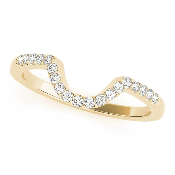 14K Yellow Gold 1/6 ct tw Diamond Wedding Ring