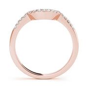 14K Rose Gold Diamond Wedding Ring
