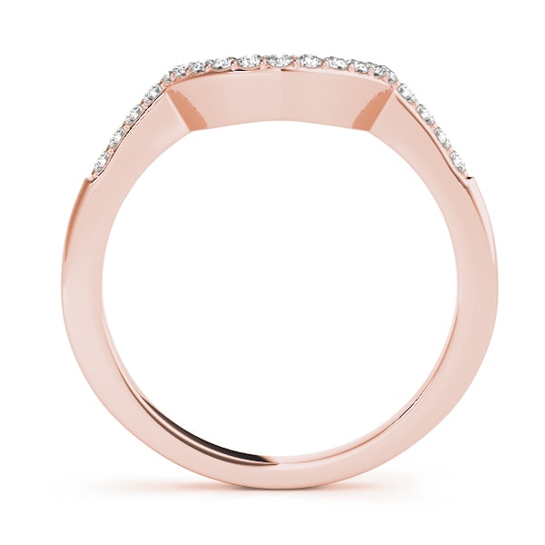 14K Rose Gold 1/8 ct tw Diamond Wedding Ring