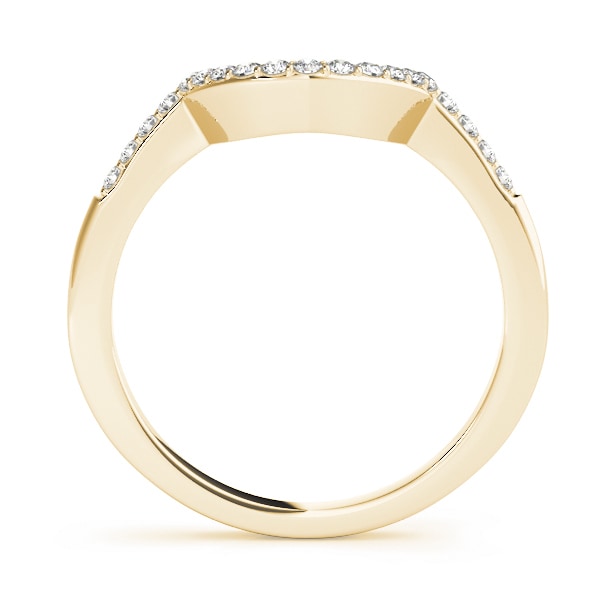 18K Yellow Gold 1/8 ct tw Diamond Wedding Ring