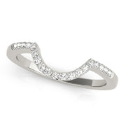 14K White Gold 1/8 ct tw Diamond Wedding Ring