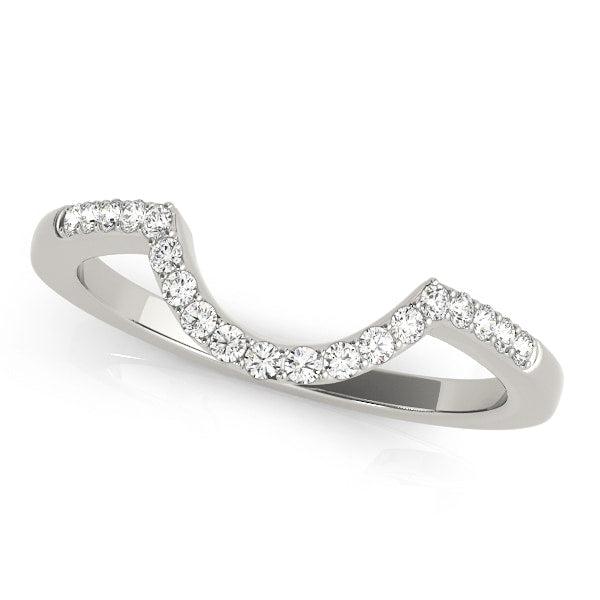 14K White Gold 1/8 ct tw Diamond Wedding Ring