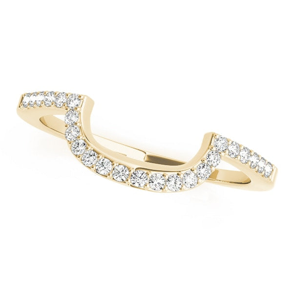 14K Yellow Gold 1/6 ct tw Diamond Wedding Ring